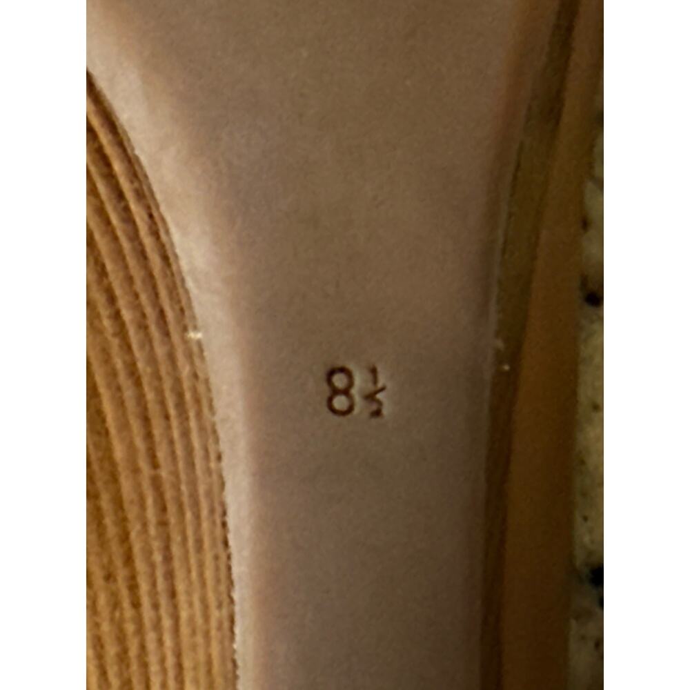 Tory Burch Sally Wedge Pumps Closed Toe Dark Tan 8½ - Picture 7 of 7